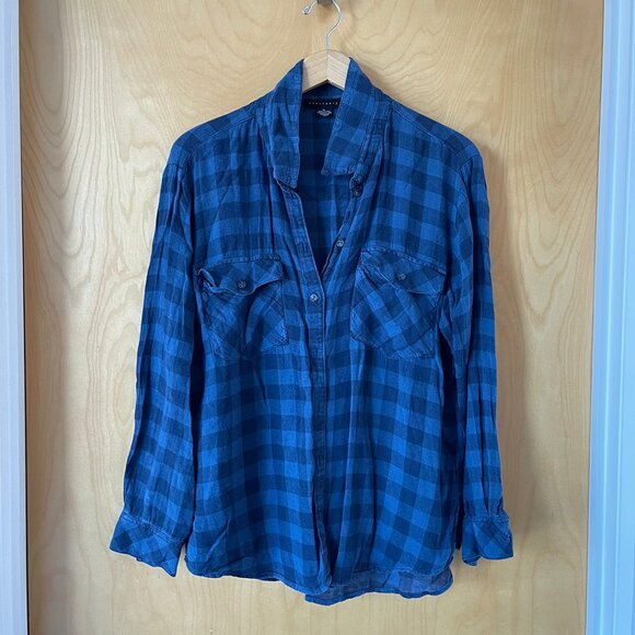 Sanctuary Gauze Button Down Boyfriend Shirt - Picture 1 of 2